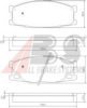 MITSUBISHI MK499873 Brake Pad Set, disc brake